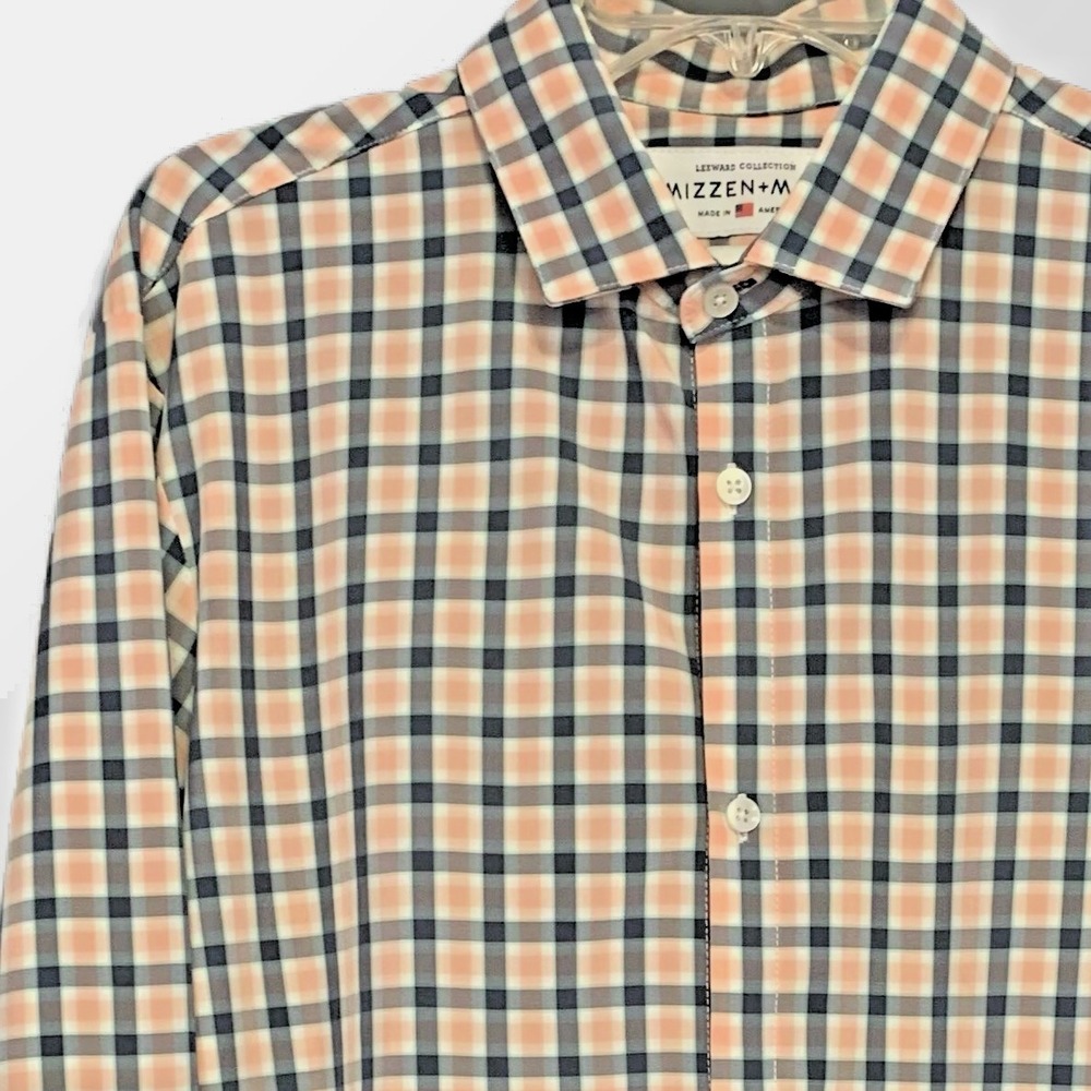 Mizzen + Main XL Trim Fit Leeward‎ Collection Check Plaid Lightweight Stretch